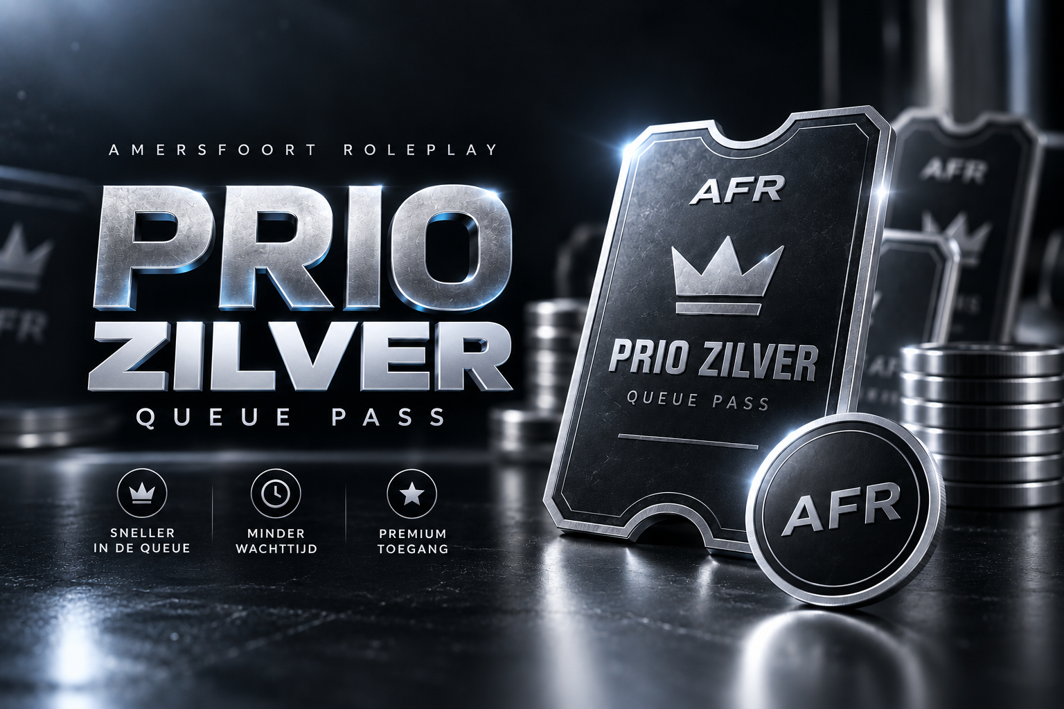 🥈 Prio Zilver | Queue Pass + 250 Coins